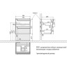 Тумба LEMARK MIANO 60 см под раковину, подвесная, 2 ящика, белый глянец LM06M60T